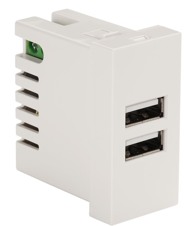 

Модуль Lanmaster LAN-EZ45x22-2UAA/2.1-WH USB-зарядки, 2*USB-A, 2.1A/5V, 45x22.5, белый, LAN-EZ45x22-2UAA/2.1-WH