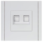 фото Розетка компьютерная IEK FP-K20-1-K01