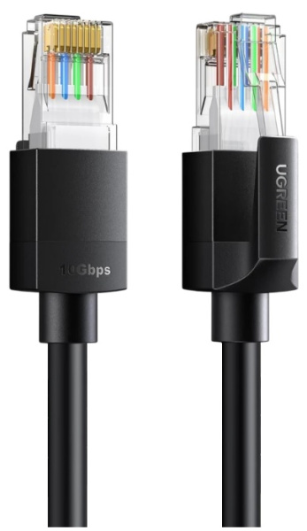 Изображение товара Патч-корд UGreen NW315 10 м RJ45 - RJ45 категория 6a черный