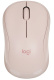фото Оптическая светодиодная мышь Logitech M240 Silent, Розовый, [910-007112]