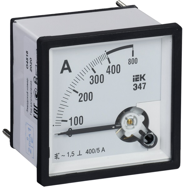 

Амперметр IEK IPA20-6-0400-E Э47 400/5А кл. точн. 1,5 96х96мм, IPA20-6-0400-E