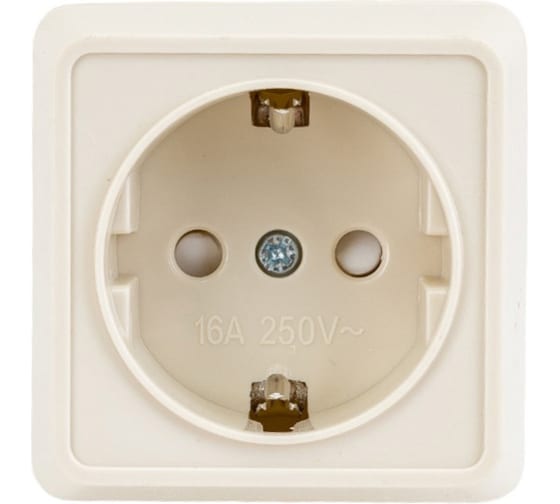 

Розетка IEK ERO14-K33-16-DC 1-м ОП Октава РСш20-3-ОКм 16А IP20 с заземл. защ. шторки кремовая, ERO14-K33-16-DC