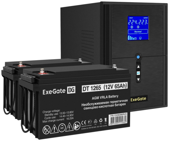 фото Комплект  Exegate SineTower SZ-2000.LCD.AVR.3SH.1C13.USB в Екатеринбурге