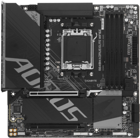 Изображение товара Материнская плата GIGABYTE B840M AORUS ELITE WIFI6E для игровых ПК на AMD AM5