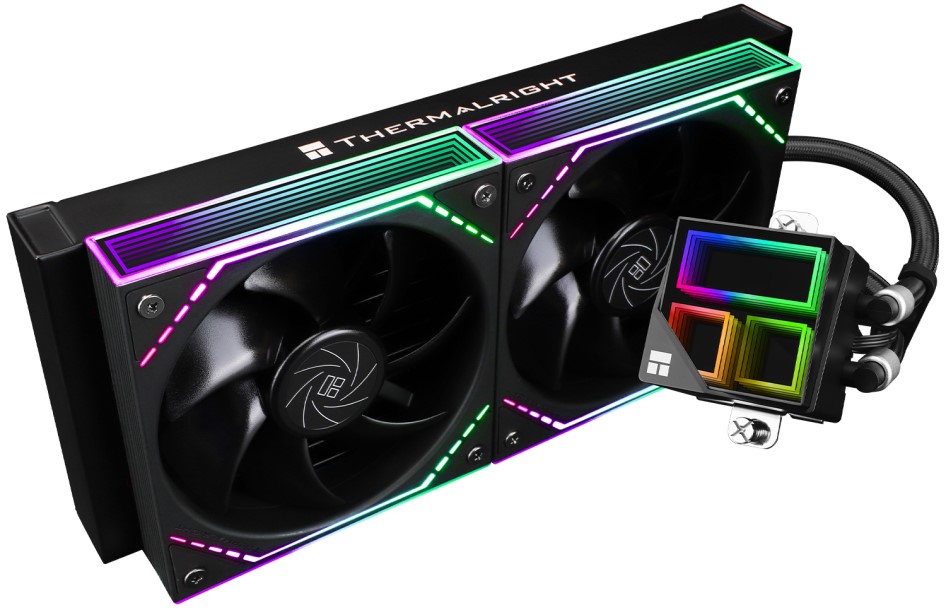 

Система охлаждения жидкостная Thermalright Frozen Infinity 240 Black LGA115x/1200/1700/1851/AM4/AM5 (2*120mm, 2000rpm, 68.9CFM, 28dBa, 4-pin PWM), Frozen Infinity 240 Black