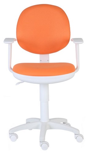 

Кресло Бюрократ CH-W356AXSN оранжевое, пластик белый, CH-W356AXSN