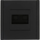 фото Розетка компьютерная+телефонная IEK FP-KT20-O-1-K02