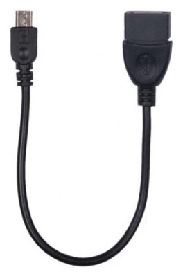Кабель Ritmix RCC-010 OTG кабель, MicroUSB-USB-AF, 0,1m, медный (15119598)