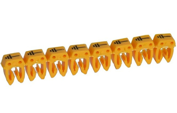 Изображение товара Кабельные маркеры DKC MKSGS3EARTH для маркировки проводов и кабелей, желтые, 160 шт