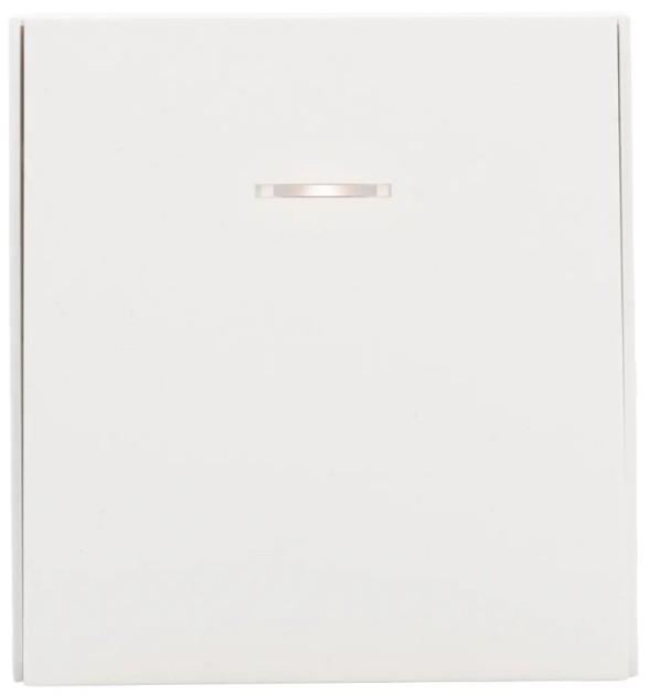 

Переключатель перекрестный KRANZ KR-78-0718-4 STRONG 1 клавишный с подсветкой 10А с/у жемчуг, KR-78-0718-4