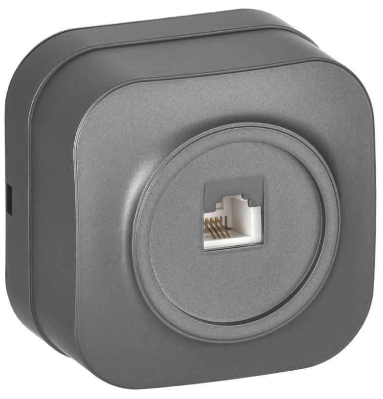 

Розетка телефонная IEK ETH10-K46M GLORY для открытой установки RJ11 РТ20-ХСм сталь матовый, ETH10-K46M