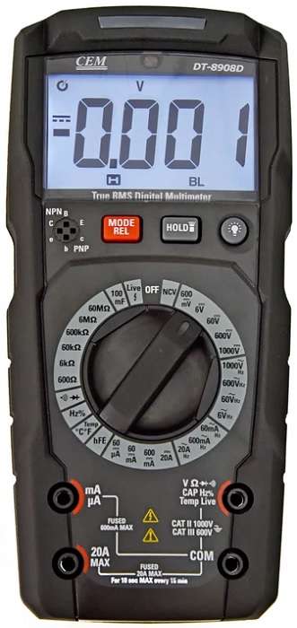 

Мультиметр цифровой CEM DT-8908D CEM 875153, DT-8908D