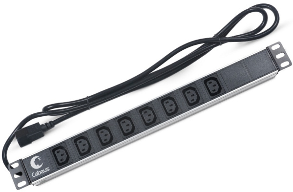 Изображение товара Блок розеток Cabeus PDU-8I-2IEC для распределения электропитания в телекоммуникациях