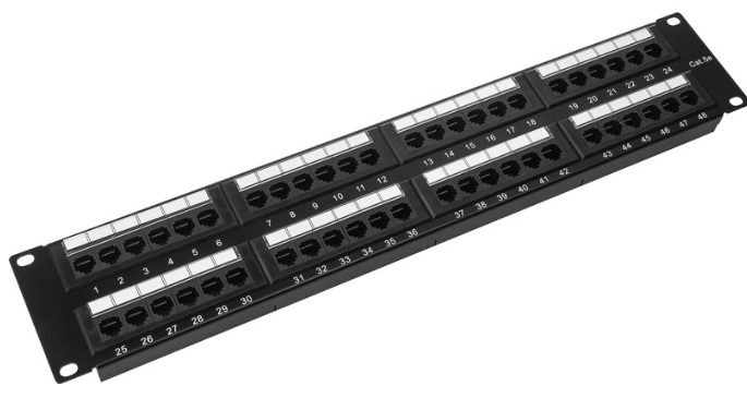 

Патч-панель Neomax NM-PP-2U48P-UC5E-D-108-BK 19" 2U, 48 портов, кат.5E, UTP, Dual IDC, цвет черный, NM-PP-2U48P-UC5E-D-108-BK
