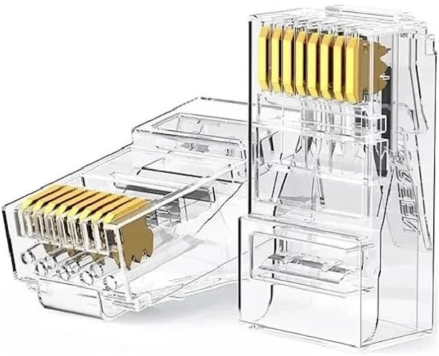

Коннектор UGREEN NW120 Cat 6 Unshielded RJ45 Modular Plugs 50 шт, цвет: прозрачный, NW120