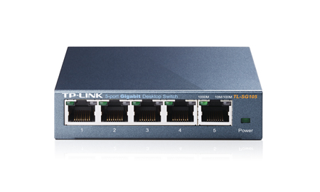

Коммутатор неуправляемый TP-LINK TL-SG105 5xUTP 10/100/1000, TL-SG105