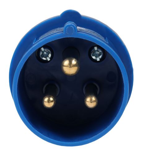 

Вилка кабельная КЭАЗ 222735 013-16А-6h-220AC-2P+PE-IP44, 222735