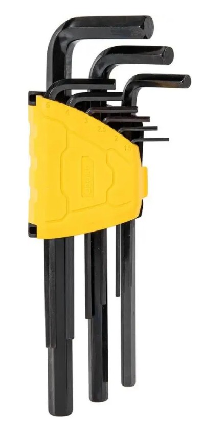 

Набор ключей Deli DL231209H шестигранных удлиненных 9шт размеры 1,5,2,2,5,3,4,5,6,8,10мм, пластиковый держатель, DL231209H