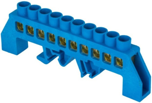 Изображение товара Шина EKF sn0-63-10-dn для присоединения нулевых и заземляющих проводников длительный срок службы