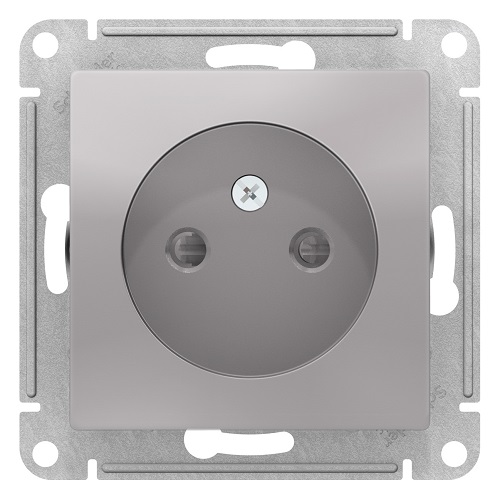 

Розетка Schneider Electric ATN000349 AtlasDesign, без заземления, со шторками, 16А, механизм, алюминий, ATN000349