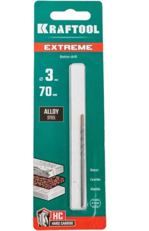 

Сверло Kraftool Extreme 29166-070-03 Kraftool по бетону 3x70мм., Extreme