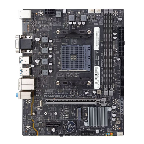 Изображение товара Материнская плата CBR A520 для AMD AM4, форм-фактор mATX, 7.1 звук