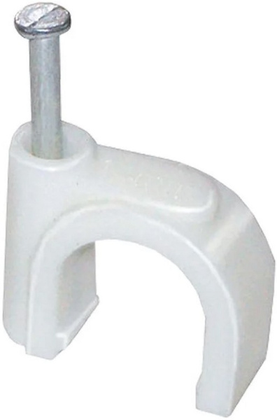 Изображение товара Скоба IEK USK11-25-100 для крепления кабелей до 25 мм, 100 шт