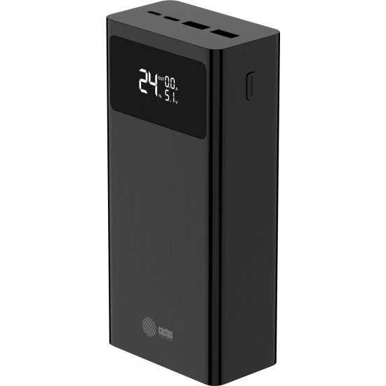

Аккумулятор внешний портативный Cactus CS-PBFSKA-30000 30000mAh 22.5W 4.5A USB-A/USB-C черный, CS-PBFSKA-30000