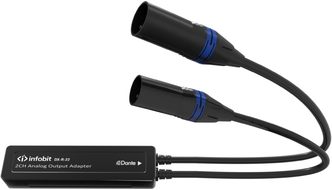 

Конвертер Infobit iTrans DX-R-22 2 аналоговых выхода XLR(M). 1xRJ45(Dante), питание PoE, iTrans DX-R-22