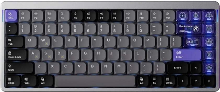 

Клавиатура Nuphy Air75 HE игровая, на магнитных переключателях, Low-Profile Magnetic Jade Switch, Air75 HE