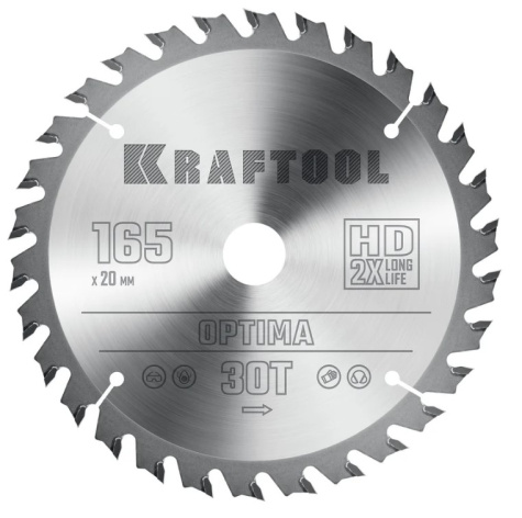 Изображение товара Диск пильный Kraftool Optima для точной резки материалов