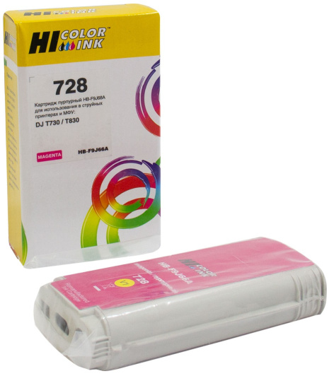 Изображение товара Картридж Hi-Black HB-F9J66A для HP DesignJet T730 T830 130 мл