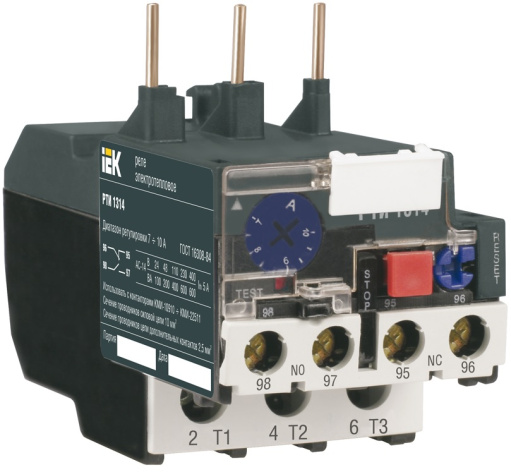 Изображение товара Тепловое реле IEK DRT10-D016-D025 для защиты электродвигателей
