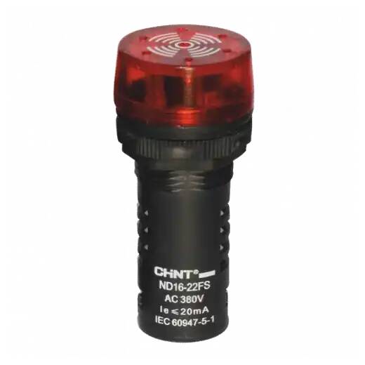 

Сигнализатор CHINT 593394 звуковой ND16-22FS d22мм красн. LED AC/DC 24В, 593394