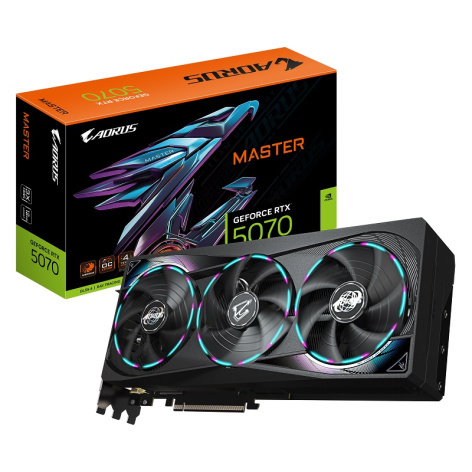 фото Видеокарта GIGABYTE GeForce RTX 5070 AORUS MASTER (GV-N5070AORUS M-12GD) в Омске