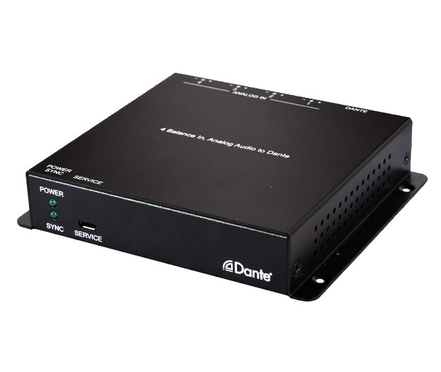 

Транскодер Cypress AIP-D1401 сигналов интерфейса Dante в 4 аналоговых аудиосигнала, AIP-D1401