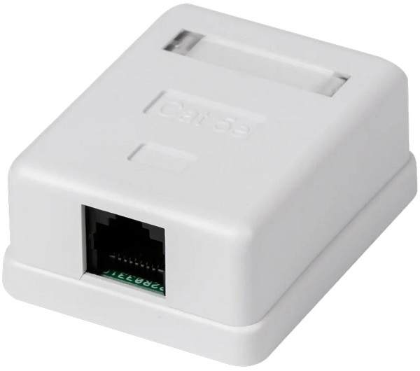 

Розетка компьютерная RETIC J-8P8C-C5E-1P-TWCS RJ-45(8P8C) категория 5е, одинарная, внешняя, DUAL IDC, J-8P8C-C5E-1P-TWCS