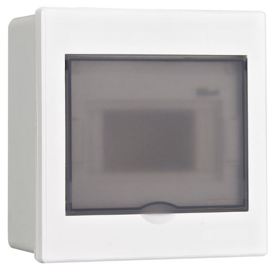 

Щит распределительный встраиваемый DEKraft 31051DEK прозрачная дверь 1 ряд 6 мод. IP41 ЩРВ-П, 31051DEK