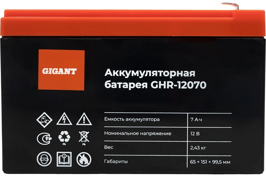 Батарея аккумуляторная Gigant GHR-12070