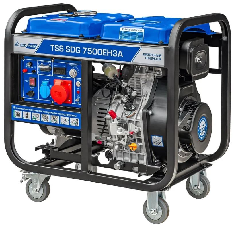 

Генератор дизельный ТСС SDG 7500EH3A 200027 ТСС, SDG 7500EH3A