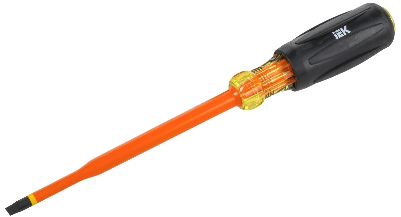 

Отвертка IEK A2L5-SC31-T3-SL-65-150 ARMA2L 5 диэлектрическая SLIM SL6,5х150 Т3, A2L5-SC31-T3-SL-65-150