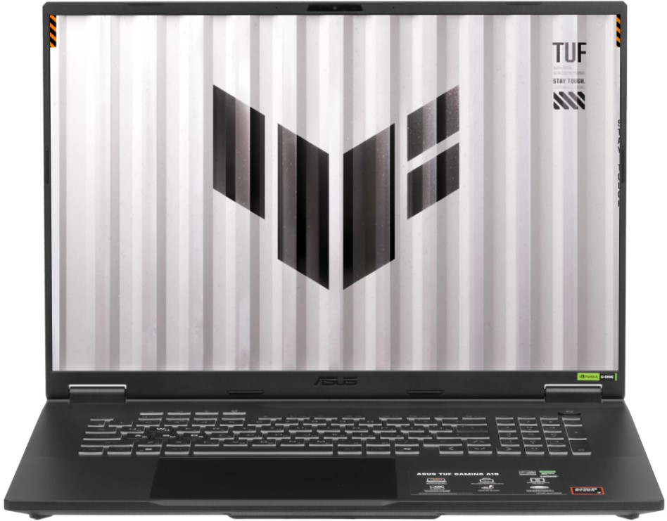 

Ноутбук ASUS TUF Gaming A18 FA808UP-S8030 90NR0NL1-M001L0 Ryzen 7 260/32GB/1TB SSD/RTX5070 8GB/18" WUXGA/144Hz/NoOS/RJ-45/Jaeger Gray, TUF Gaming A18 FA808UP-S8030