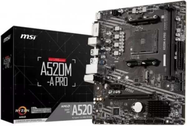 фото Материнская плата mATX MSI A520M-A PRO (УЦЕНЕННЫЙ) в Волгограде