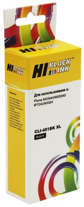 Изображение товара Картридж Hi-Black CLI-451XLBK для Canon печати черной краской