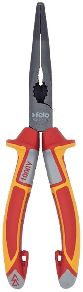 Изображение товара Длинногубцы диэлектрические угловые Felo 58222540 205 мм для электромонтажа