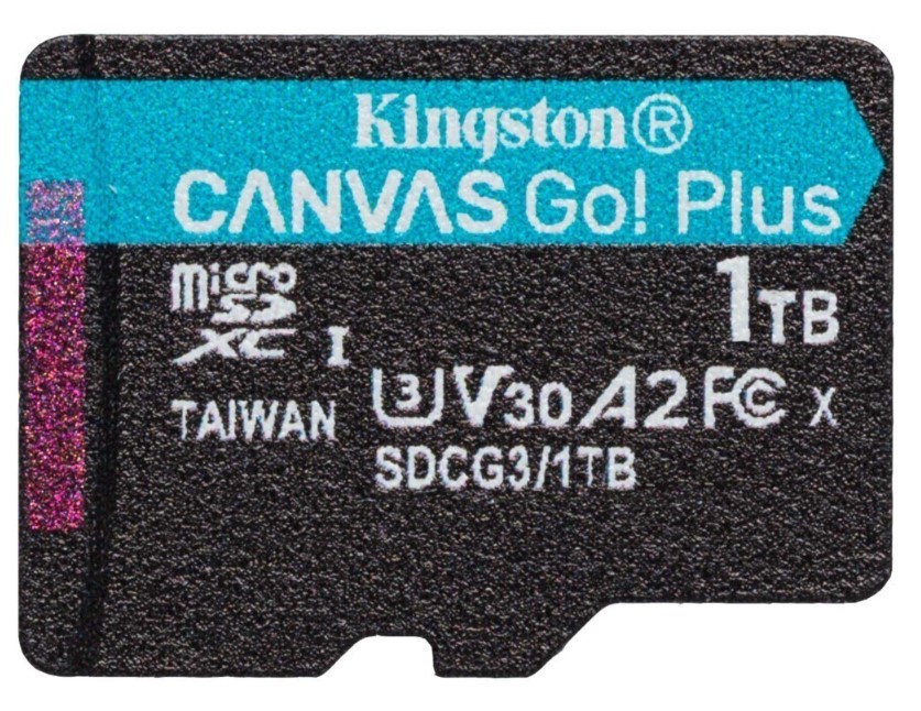 

Карта памяти MicroSDXC 1024GB Kingston SDCG3/1TBSP Canvas Go Plus 170R A2 U3 V30 Single Pack w/o ADP, SDCG3/1TBSP