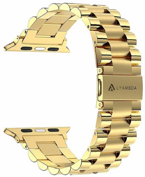 

Ремешок на руку Lyambda KEID DS-APG-02-40-GL из нержавеющей стали для Apple Watch 38/40 mm gold, KEID