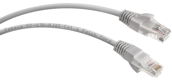 Изображение товара Кабель патч-корд Cabeus PC-UTP-RJ45-Cat.6 0.3м для локальной сети