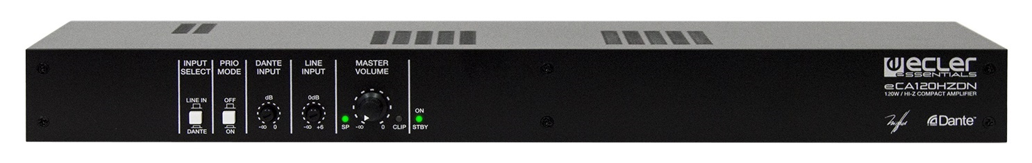 

Усилитель Ecler eCA120HZDN класса D 120 Вт – 70/100 В c Dante, eCA120HZDN
