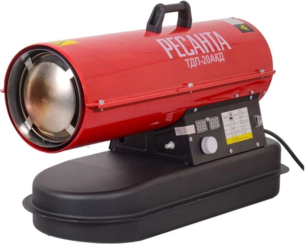 

Тепловая пушка Ресанта ТДП-20АКД 67/1/43 дизельная, 20000Вт, красный/черный, ТДП-20АКД